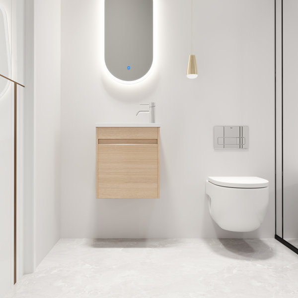 Ebern Designs Breiah 17.35'' Single Bathroom Vanity with Resin Vanity